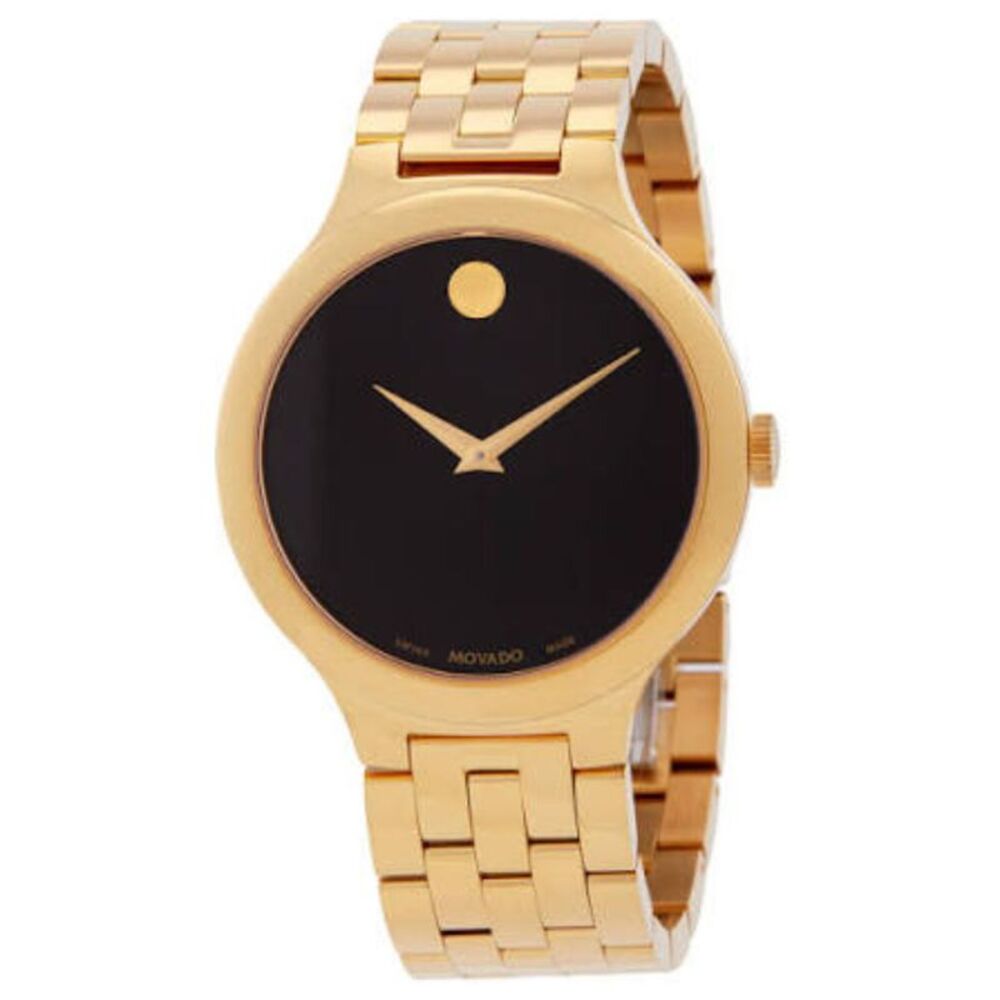 Movado Women's Veturi Black Dial Watch - 608043